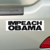 Impeach Obama Bumpersticker (Op auto)