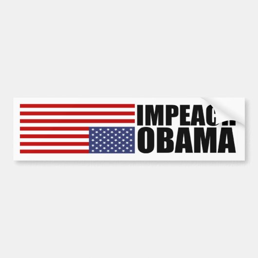 Impeach Obama Bumpersticker (Voorkant)