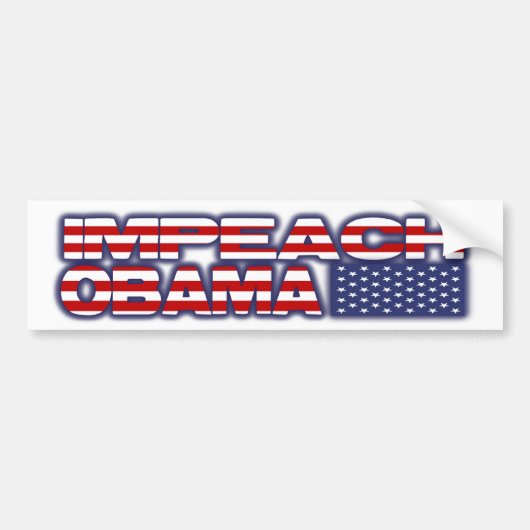 Impeach Obama Bumpersticker (Voorkant)
