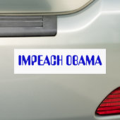 IMPEACH OBAMA BUMPERSTICKER (Op auto)