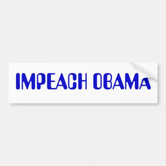 IMPEACH OBAMA BUMPERSTICKER (Voorkant)