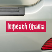 Impeach Obama Bumpersticker (Op auto)