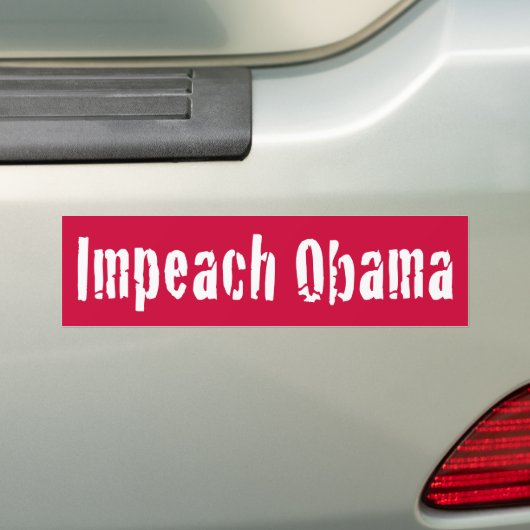 Impeach Obama Bumpersticker (Op auto)