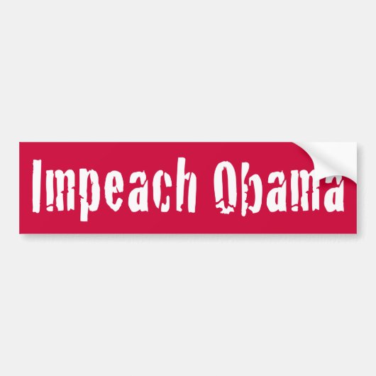 Impeach Obama Bumpersticker (Voorkant)