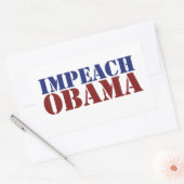 Impeach Obama Rechthoekige Sticker (Envelop)