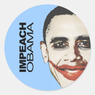 Impeach Obama Ronde Sticker