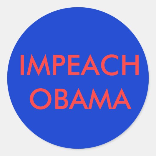 IMPEACH OBAMA STICKER (Devant)
