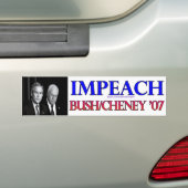 Impeach Struik/Cheney Bumpersticker (Op auto)