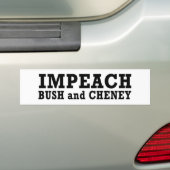 Impeach Struik & Cheney Bumpersticker (Op auto)