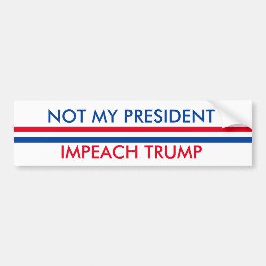 Impeach Trump Bumpersticker (Voorkant)
