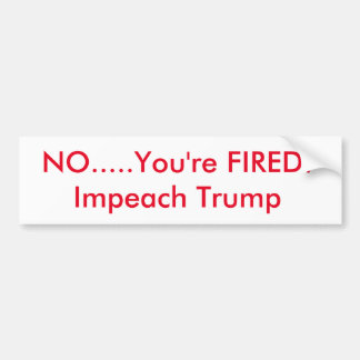 Impeach trump bumpersticker