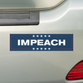 Impeach Trump Bumpersticker (Op auto)