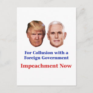 Impeach Trump en Pence for Collusion Briefkaart