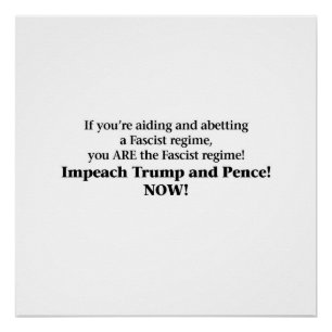 Impeach Trump en Pence Perfect Poster