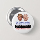 Impeach Trump en Pence Ronde Button 5,7 Cm (Voorkant /achterkant)