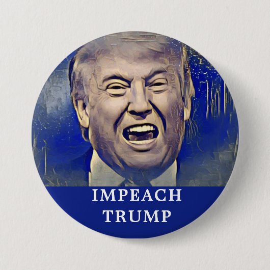 Impeach Trump Funny Button (Voorkant)