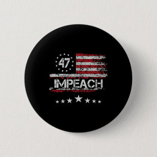 Impeach Trump Impeach 47 8647 Anti Trump Verzets 8 Ronde Button 5,7 Cm