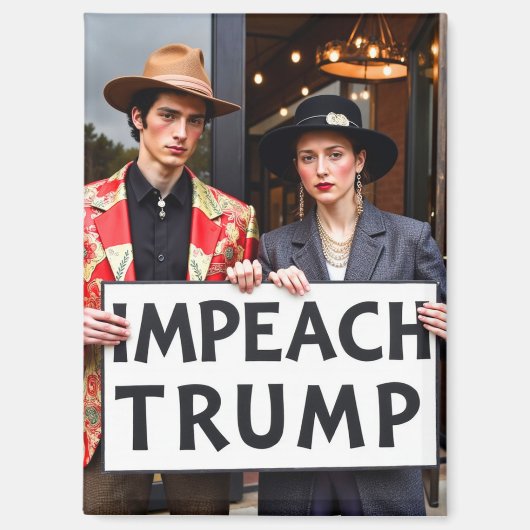 Impeach Trump Magneet (Voorkant)