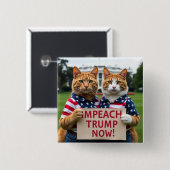 Impeach Trump nu Cat Button (Voorkant /achterkant)