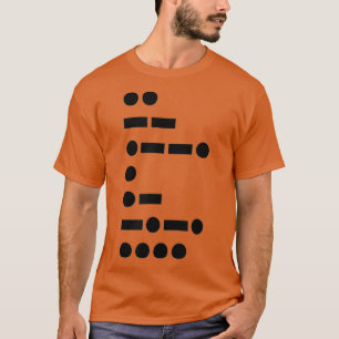 IMPEACH Trump Politiek Shirt in Morse Code