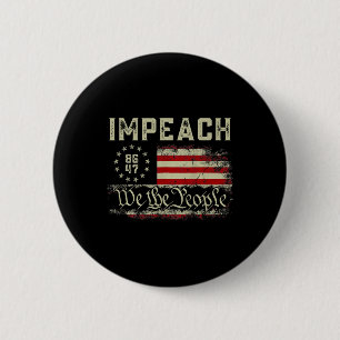 Impeach Trump Protest tegen Trump Ronde Button 5,7 Cm