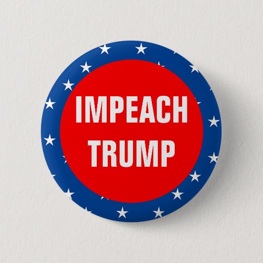 Impeach Trump Ronde Button 5,7 Cm (Voorkant)