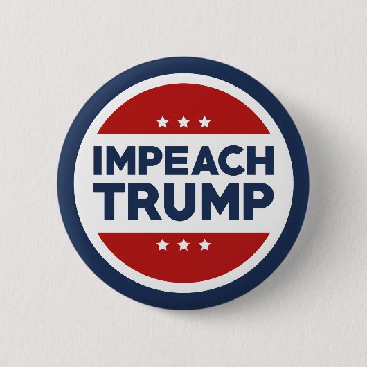 Impeach Trump Ronde Button 5,7 Cm (Voorkant)
