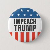 Impeach Trump Ronde Button 5,7 Cm (Voorkant)