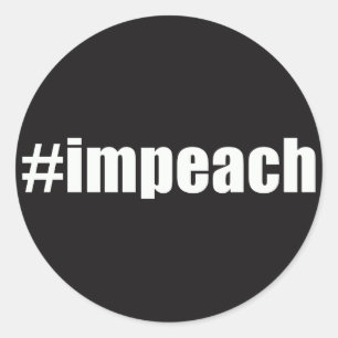 Impeach Trump Ronde Sticker