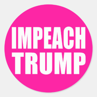 "IMPEACH TRUMP" RONDE STICKER