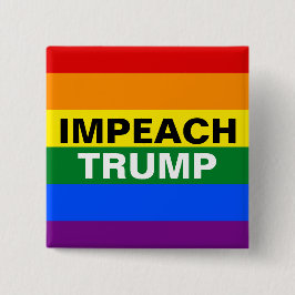 Impeach Trump Vierkante Button 5,1 Cm