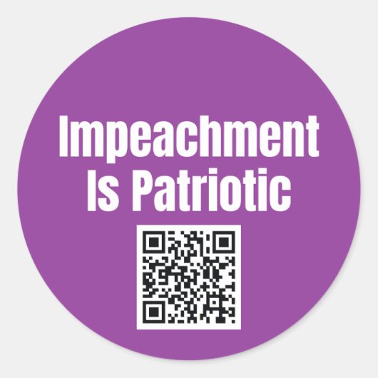 Impeachment is Patriotic Sticker Sheet (Devant)