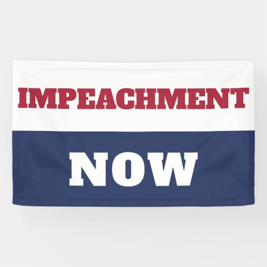 Impeachment nu anti-Trump Trumpisme Spandoek (Horizontaal)