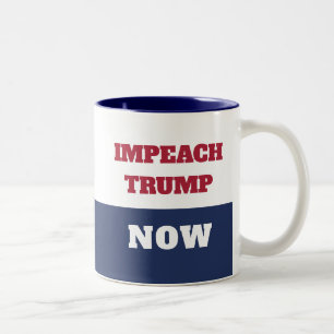 Impeachment nu anti-Trump Trumpisme Tweekleurige Koffiemok