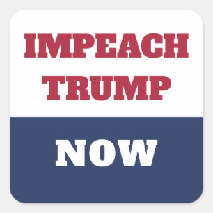 Impeachment nu anti-Trump Trumpisme Vierkante Sticker