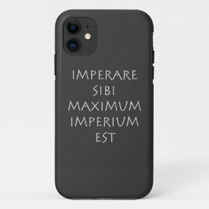 Imperare sibi maximum imperium est iPhone 11 hoesje