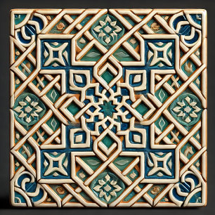 Imperfecte schoonheid - geometrische kunst tegeltje