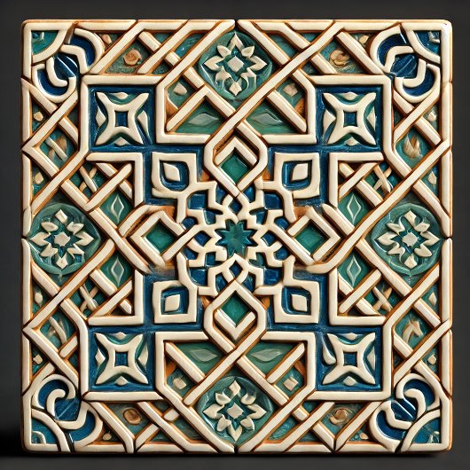 Imperfecte schoonheid - geometrische kunst tegeltje