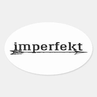 imperfekt sticker w / arrow