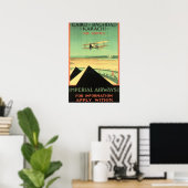IMPERIAL AIRWAY Air Service Retro Airlines Poster (Bureau à domicile)