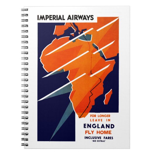 Imperial Airways Africa Notitieboek (Voorkant)