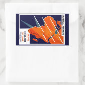 Imperial Airways Africa Rechthoekige Sticker (Tas)