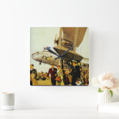 Imperial Airways Arrival Vierkante Klok (Huis)