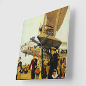 Imperial Airways Arrival Vierkante Klok (Hoek)