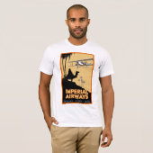 Imperial Airways ~ England - Egypte - India T-shirt (Voorkant volledig)