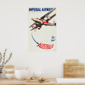 Imperial Airways Travel Poster (Keuken)