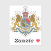 Imperial Coat of Arms of Iran (1925-1979) Sticker (Vel)