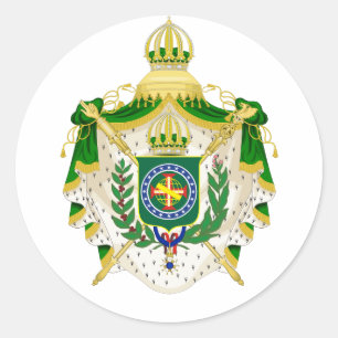 Imperial Coat of arms, tweede regel (1840-1889) Ronde Sticker