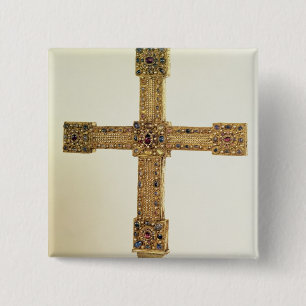 Imperial Cross van het Heilige Roomse Rijk Vierkante Button 5,1 Cm