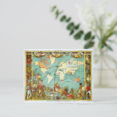 Imperial Federation Map of the World Showi Briefkaart (Staand voorkant)